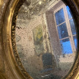 Mirror in gilded stucco nineteenth century