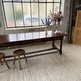 XXL table in solid dark walnut 3m