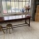 Table XXL noyer massif foncé 3m