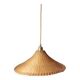 Woven wicker pendant light