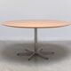 Large 'circular' oak dining table by Arne Jacobsen for Fritz Hansen, 1966