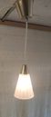 Glass and gold metal suspension design - mid 20th century.