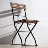 Anciennes chaises de terrasse pliantes (c.1920). Ensemble de 2 pièces #32