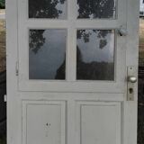 Old Vintage Wooden Glass Door