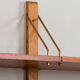 Vintage danish modular teak bookcase 1970s