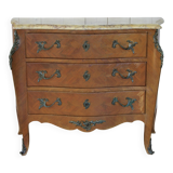 Louis XV style curved commode in rosewood