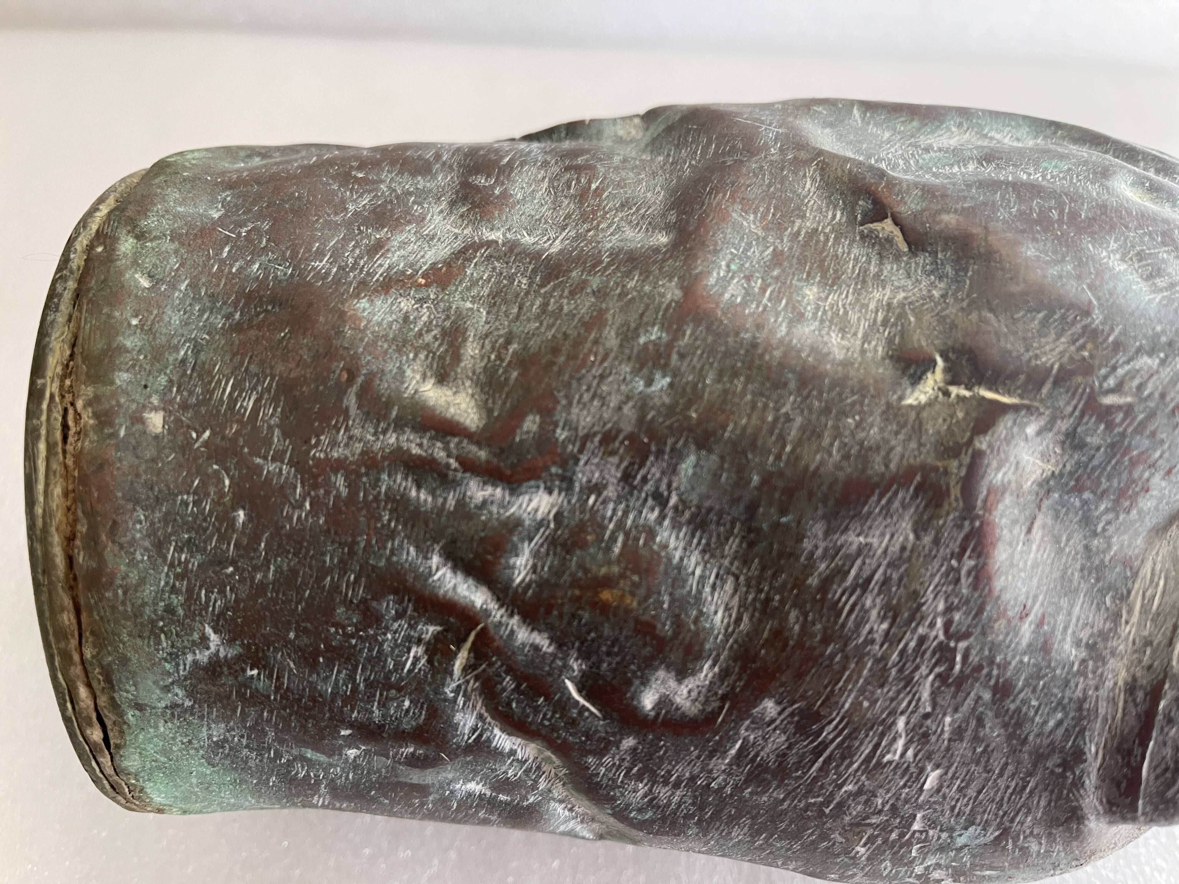 Tinned copper slave gargoulette XVII or XVIII slavery triangular trade