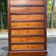 19th century solid wood weekly planner