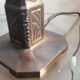 1920 steel cast iron lamp sign of bush house and tulip muller and brother not sign