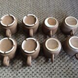 8 tasses en grès