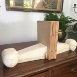 Pair of stone book clamts