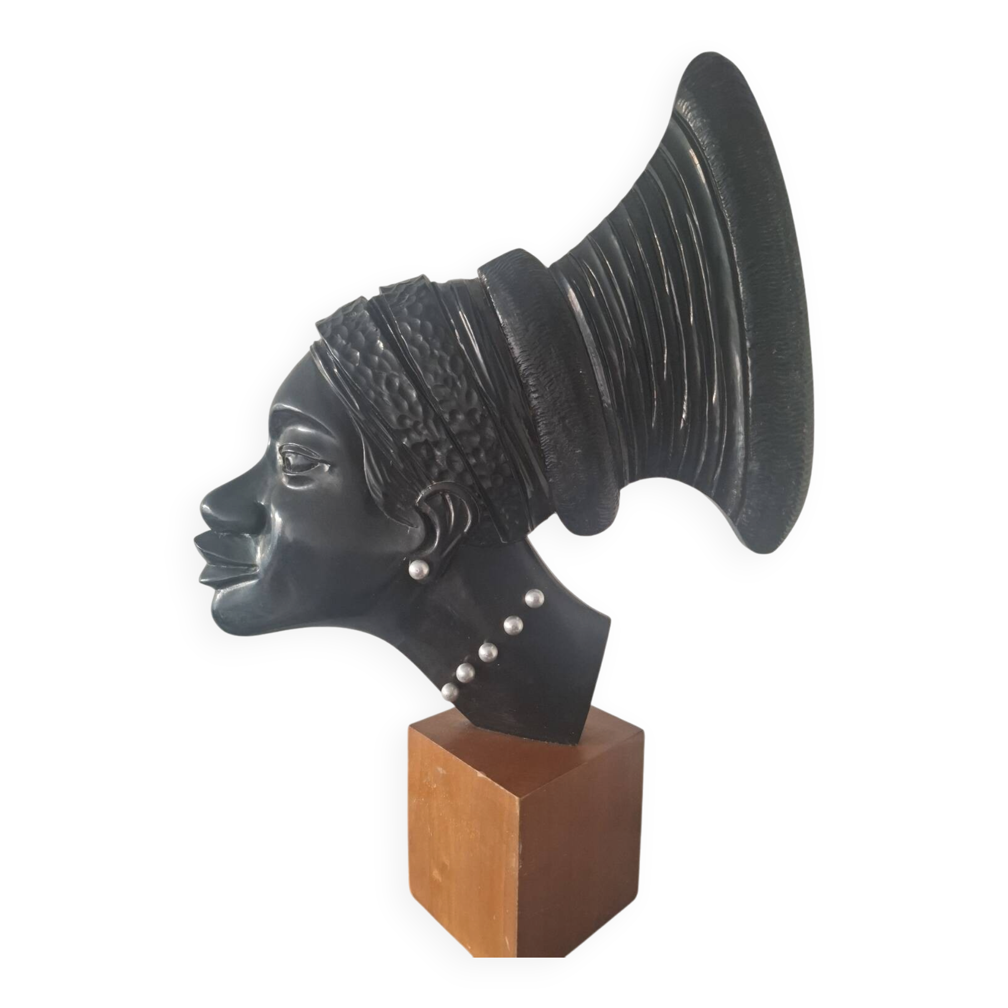 Portrait of an African woman tribal art