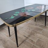 Coffee table cocktail feet compass vintage 60