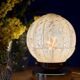 Beautiful table lamp, vintage Art Deco glass globe from Clichy in pink. Diameter
