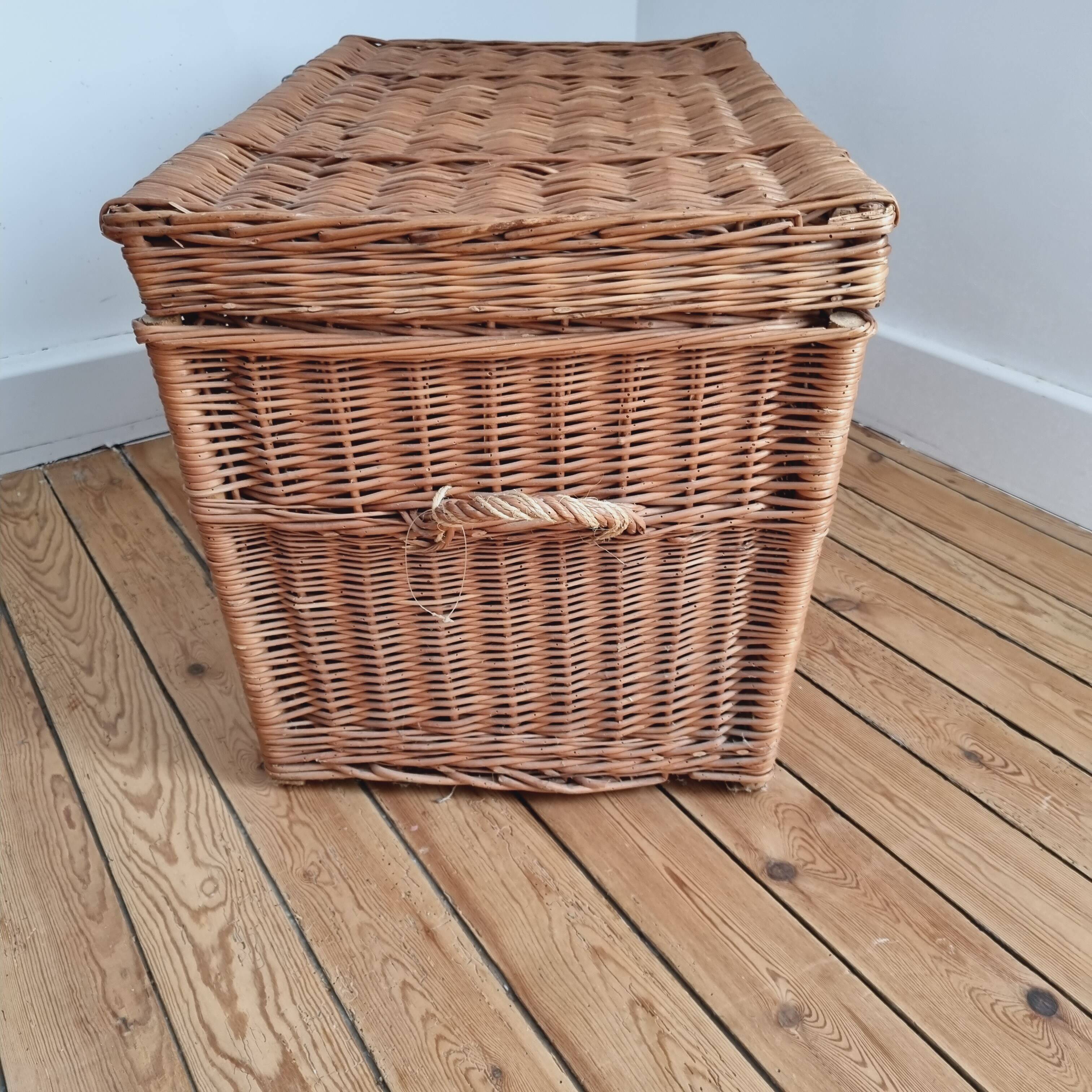 Large wicker trunk