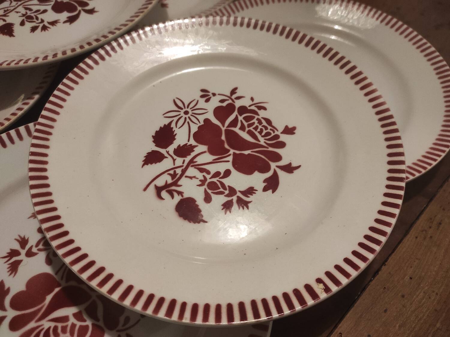 6 Lunéville plates 22 cm