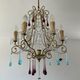 Italian chandelier of the 60s in De Murano glass
