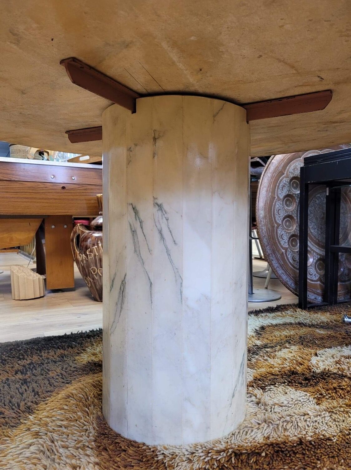 Carrara marble dining table