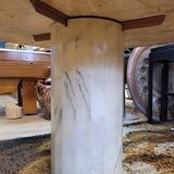 Carrara marble dining table