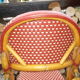Rotating folding bistro chair