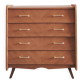 Commode au design scandinave vintage rénovée, années 60