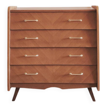 Renovated vintage Scandinavian design chest of drawers, 1960s.