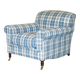Signature Chelsea Armchair on Wheels with Twisted Armrests Large Model George Smith