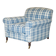 Signature Chelsea Armchair on Wheels with Twisted Armrests Large Model George Smith