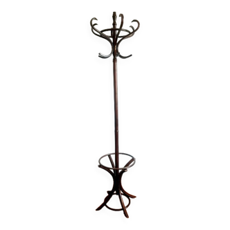 Curved wooden bistro parrot coat rack