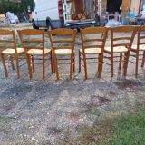 6 Straw Chairs