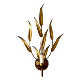 Gold metal leaf wall light