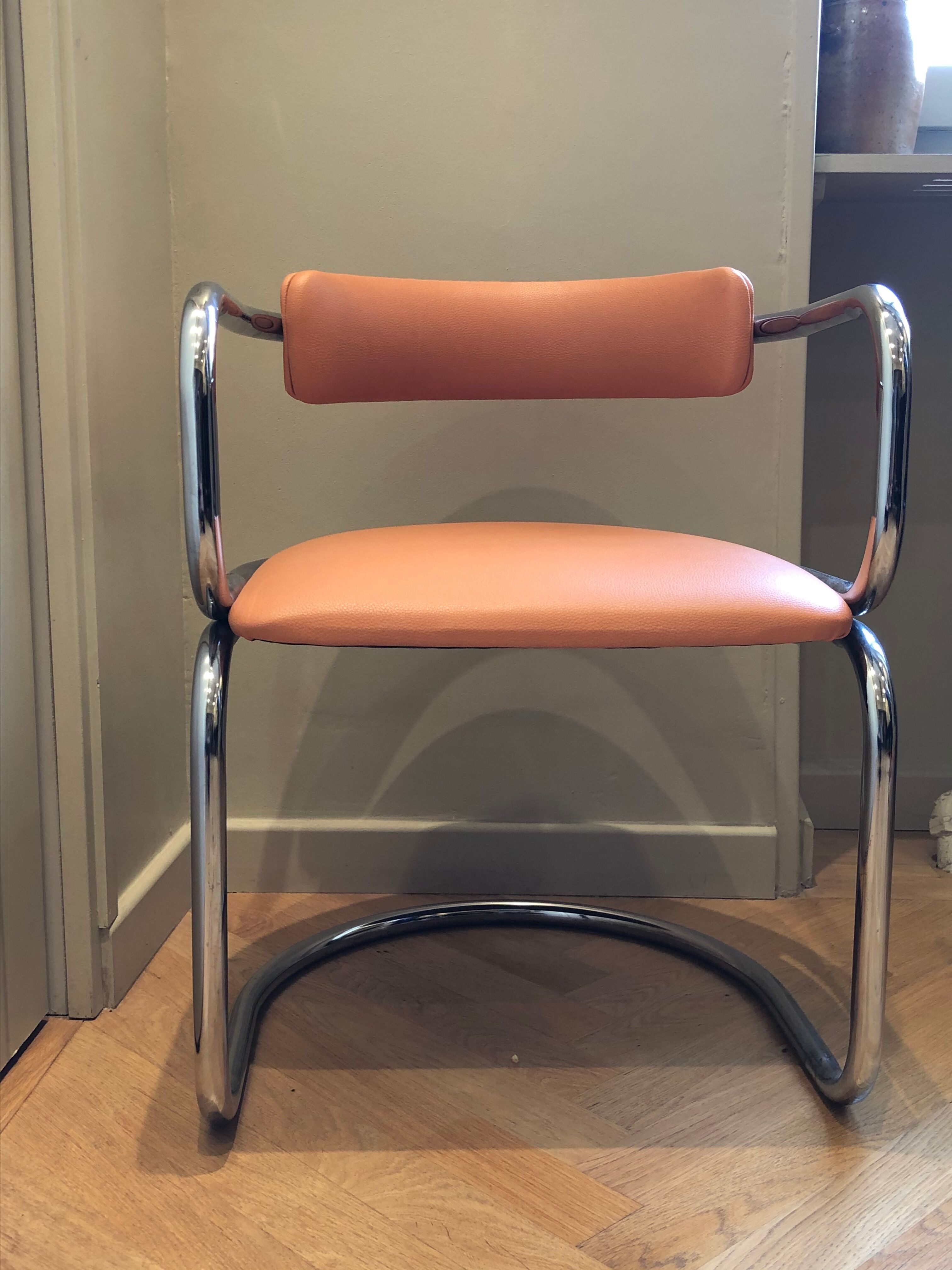 Victoria chair 70s vintage terracotta