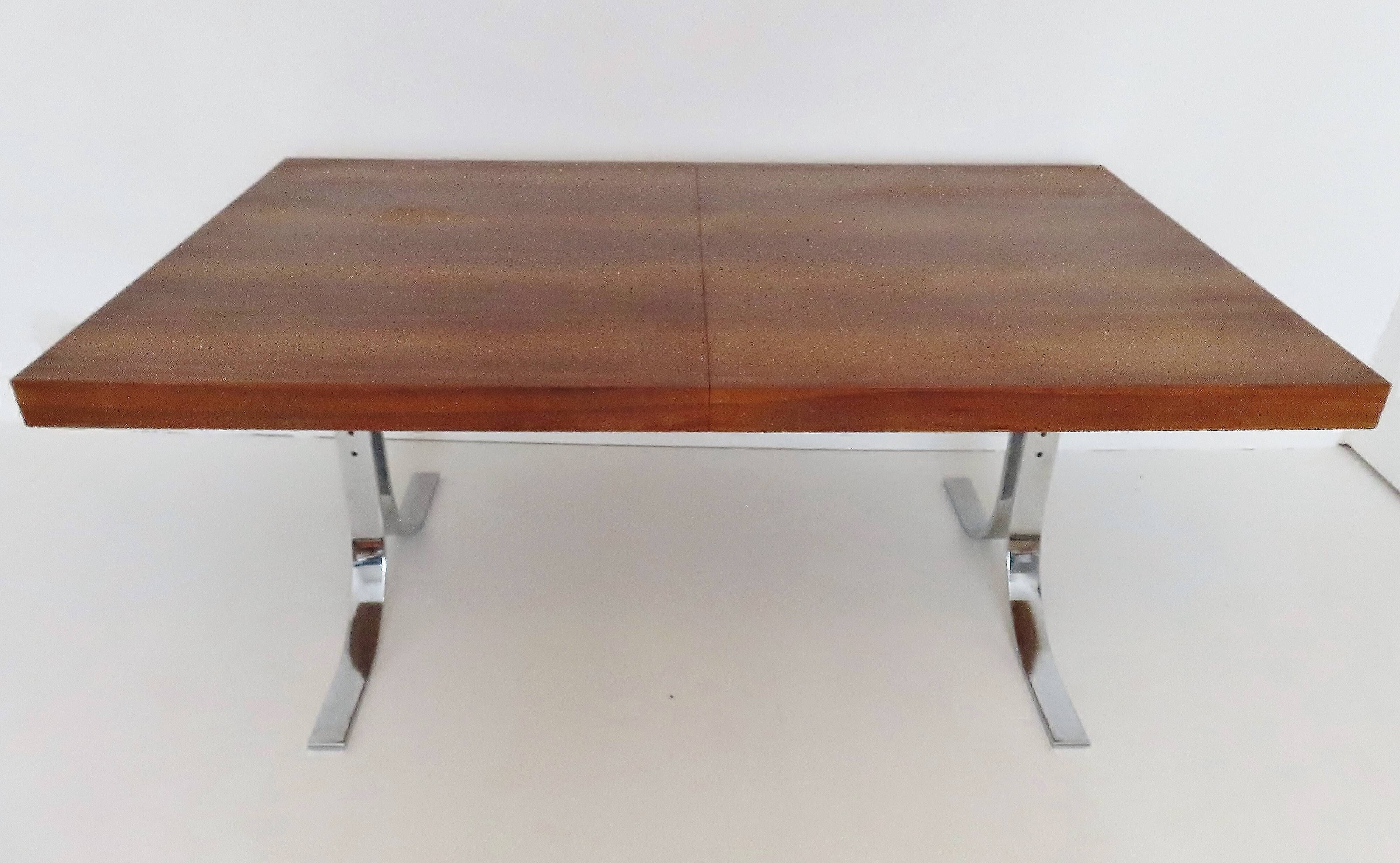 Rosewood Extending Dining Table By Milo Baughman For Thayer Coggin