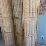 Woven wicker screen