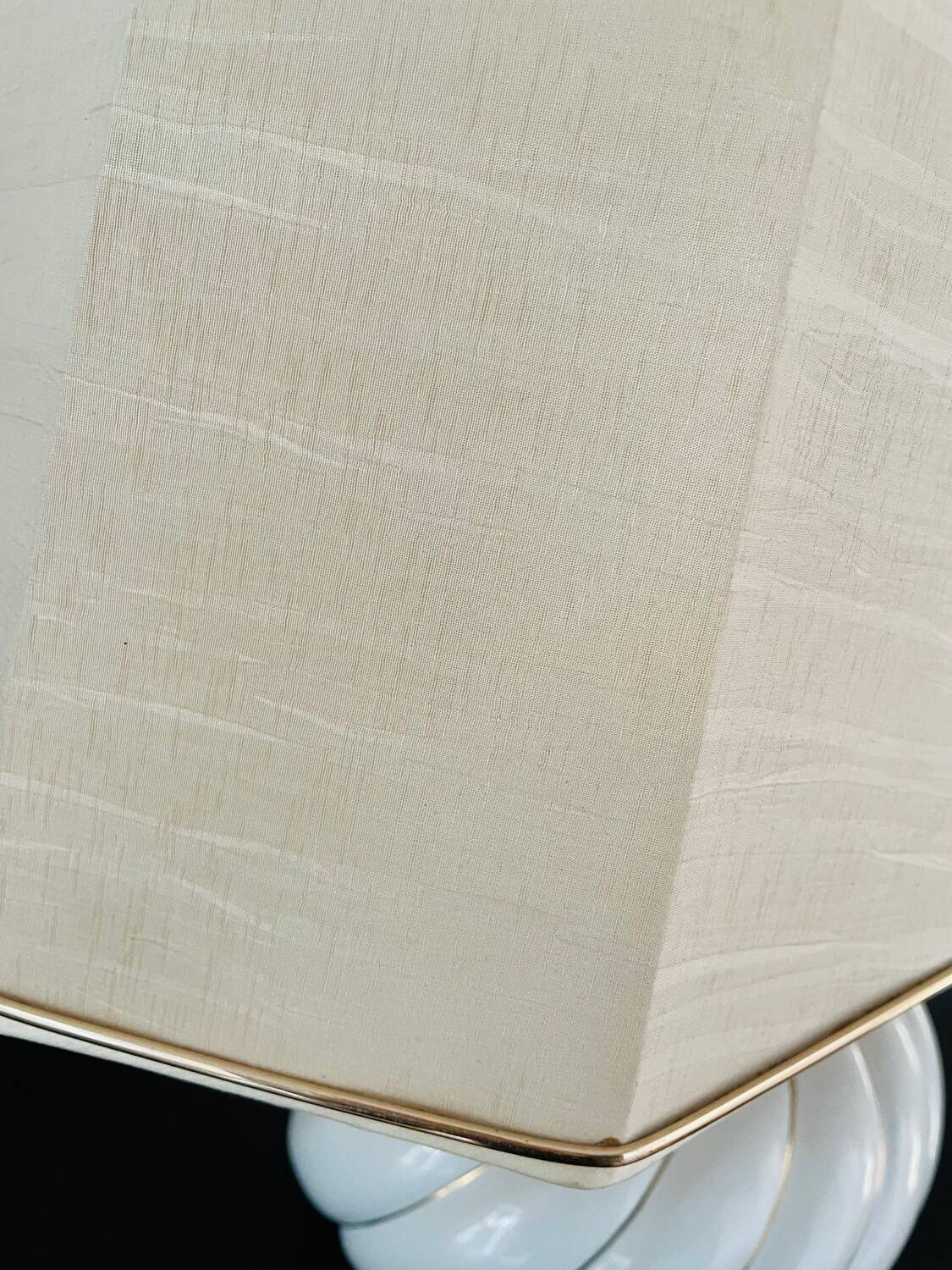 Vintage white and gold table lamp