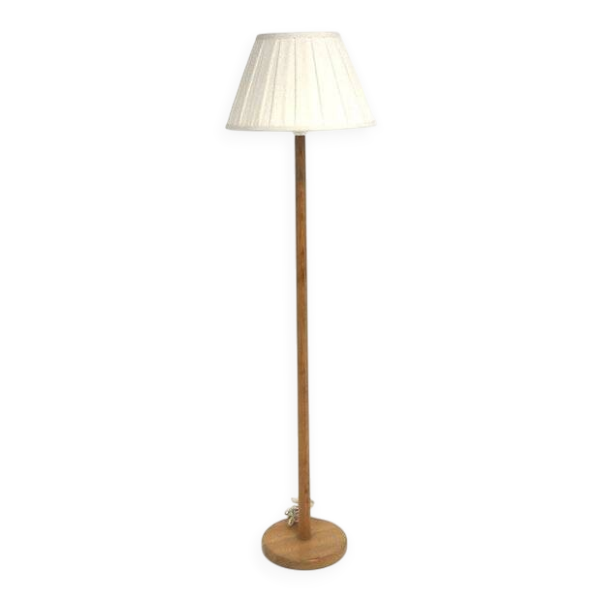 Scandinavian pine floor lamp, GB Solbackens Svarveri, Sweden, 1970