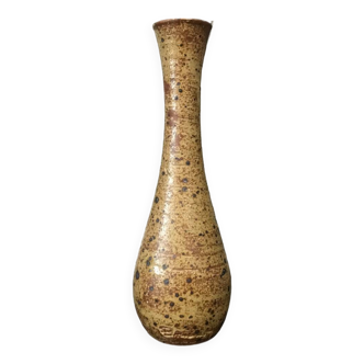 Soliflore vase in sandstone signed Baudat