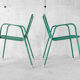 Pair of chairs EMU model Rio green