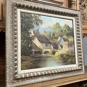Hauck: oil on canvas depicting the surroundings of Chevreuse around 1940