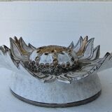 Dive white and gold ceramic flowers