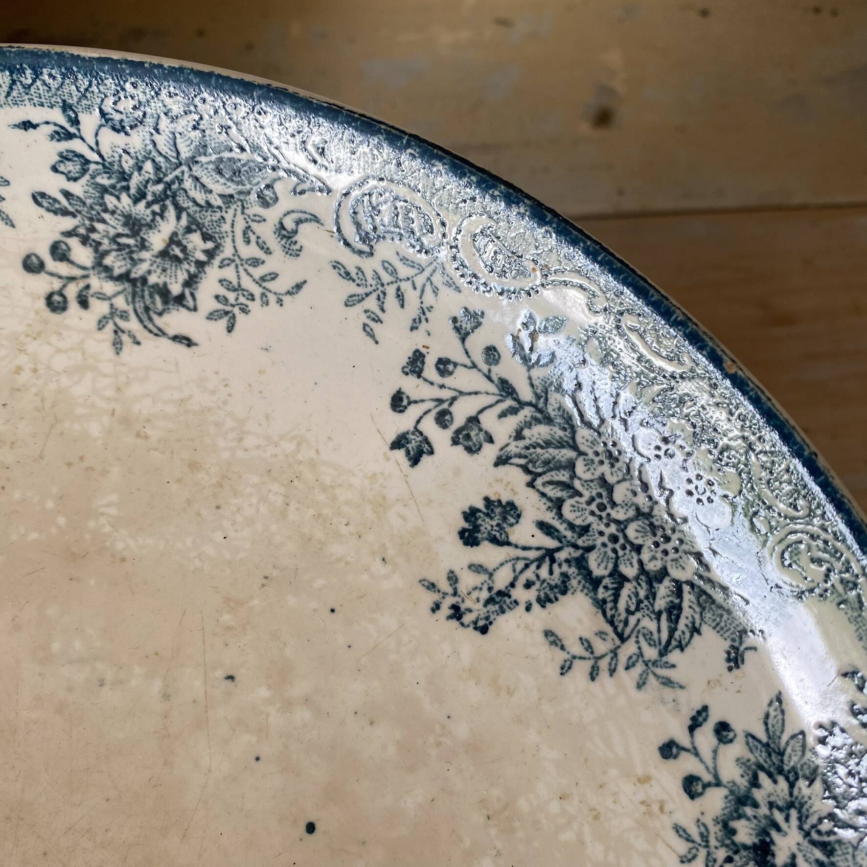 Compote dish, footed bowl in Printania ironstone.