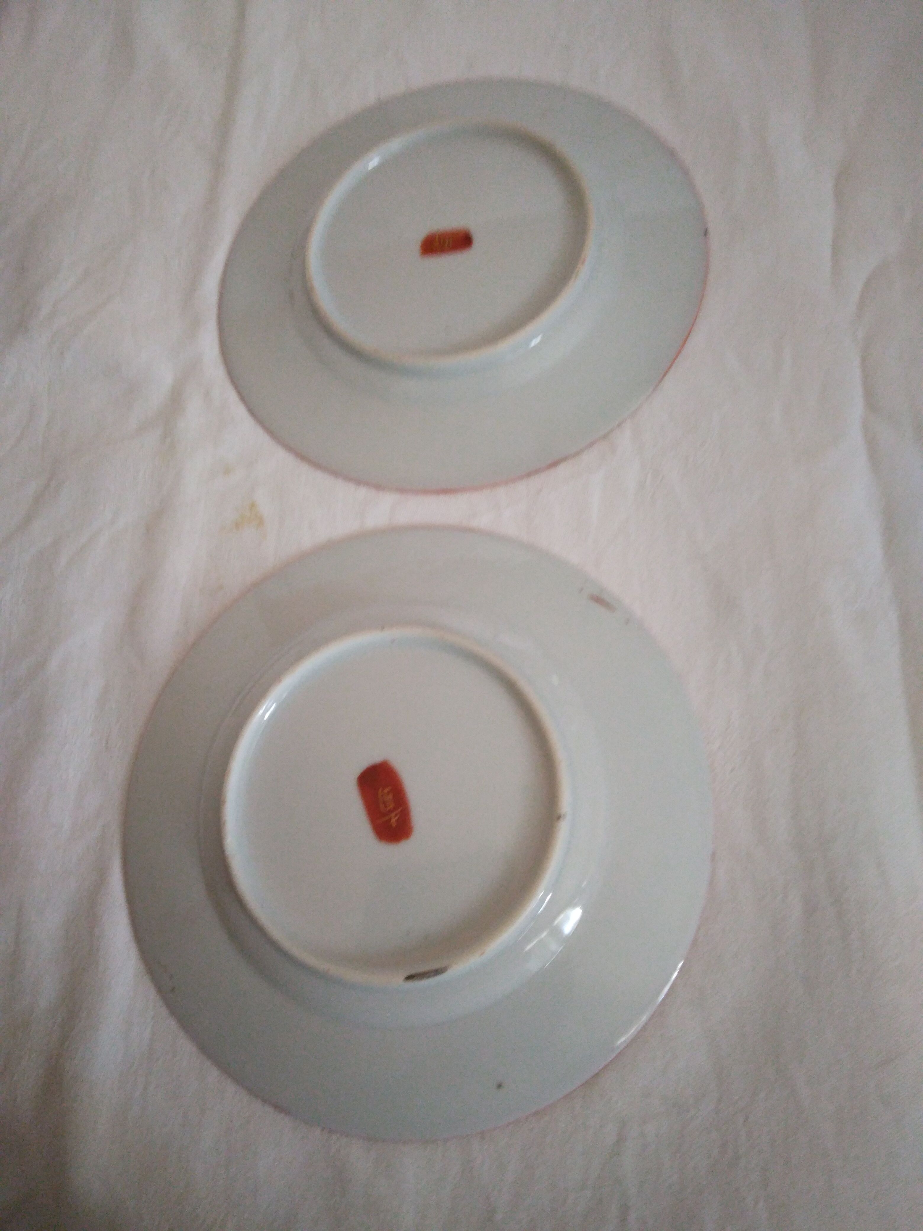7 porcelain plates 15.5 cm