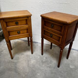 Pair of Louis XVI style bedside tables