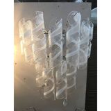 Set of 2 Wall Sconces Murano Glass Italian Swirling Wall Lights