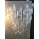 Set of 2 Wall Sconces Murano Glass Italian Swirling Wall Lights