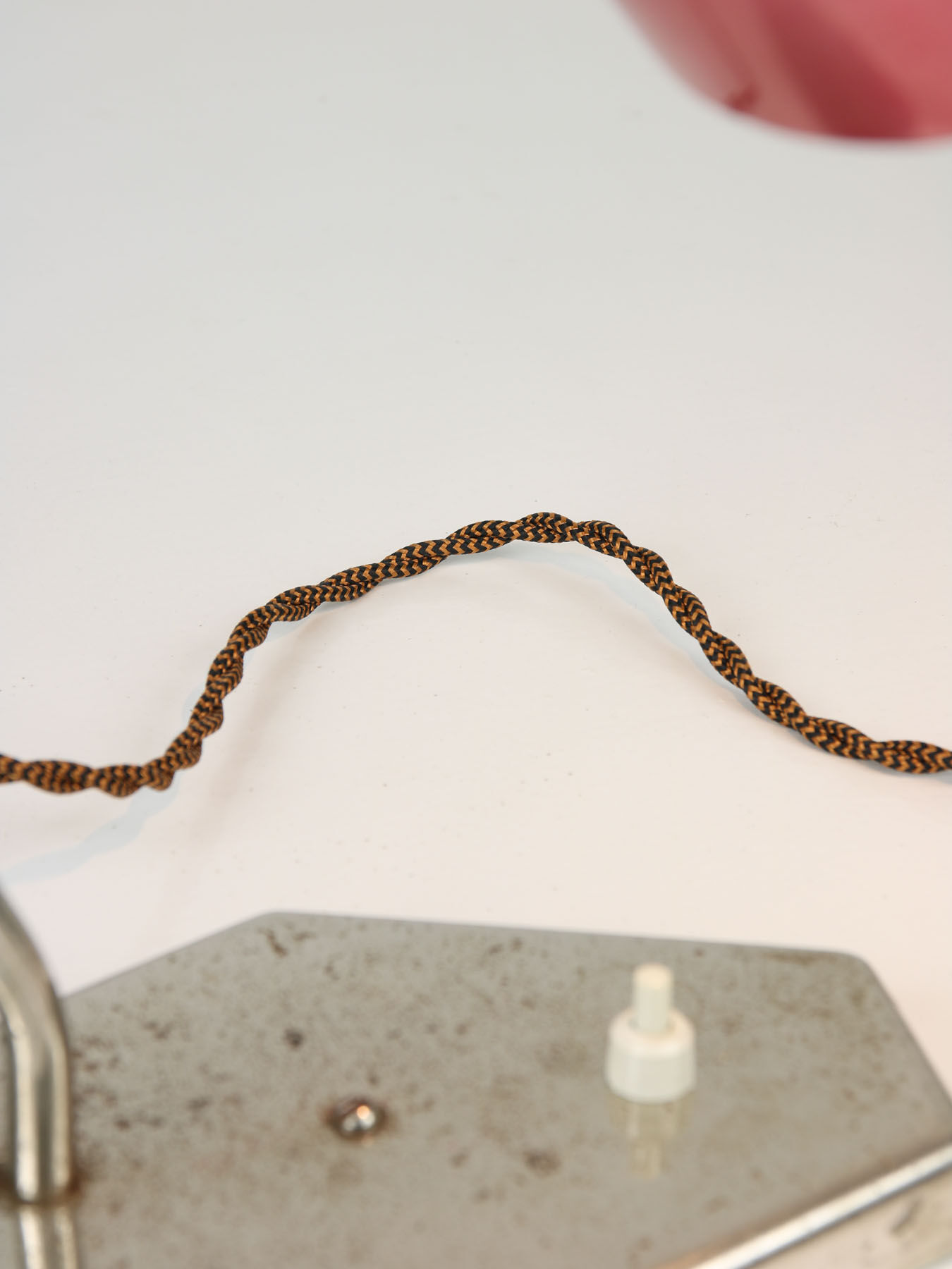 Mid-Century Red Table Lamp, 1960s