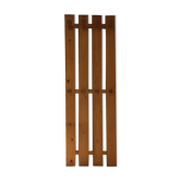 Wall-mounted coat rack, solid pine slats, 1960s