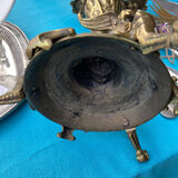 5-spoke bronze chandelier