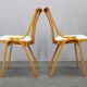 Set of four mid-century dining chairs restored by Jitona
