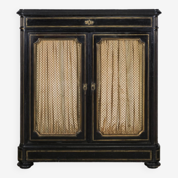 Black with Brass Napoleon III Cabinet